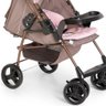 Carrinho de Bebê Galzerano Milano Reversível Ii 0 Meses até 15 Kg Cappuccino com Rosa - 4