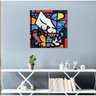 Quadro Romero Britto - Cat 80x70 - 2