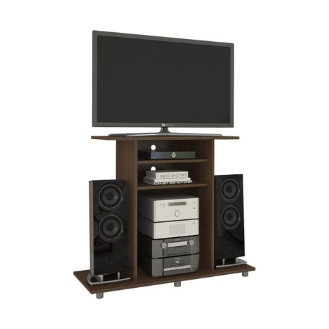 Rack Cipó para TV de até 32 Polegadas JCM Movelaria CIPÓ CAFÉ FOSCO JCM