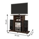 Ver imagem 2 de Rack Cipó para TV de até 32 Polegadas JCM Movelaria CIPÓ CAFÉ FOSCO JCM