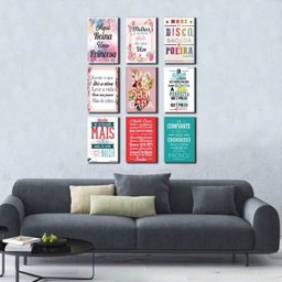 Kit Placas Decorativas Frases M3 - 3