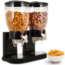 Ver imagem 4 de Porta Cereais Mantimentos Duplo Dispenser Alimentos Acrilico Graos Secos Mesa Bancada Cozinha 2 Pote