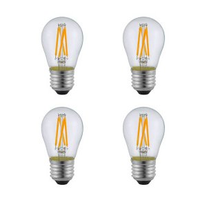 4 Lâmpada G45 Filamento Vidro Transparente LED E27 Ace36