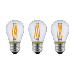 3 Lâmpada G45 Filamento Vidro Transparente LED E27 Ace36 - 1