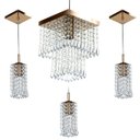 Ver imagem 1 de Kit 1 Pendentes Marrycrillic + 3 Pendentes Clearcrilic Cobre