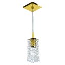 Ver imagem 2 de Kit 2 Lustre Pendente Clearcrillic Cristal Acrílico Dourado