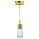 Ver imagem 4 de Kit 2 Lustre Pendente Clearcrillic Cristal Acrílico Dourado