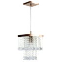 Ver imagem 3 de Kit 2 Lustre Pendente De Cristal Acrílico Marrycriic Cobre