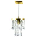 Ver imagem 4 de Kit 2 Lustre Pendente De Cristal Acrílico Marrycriic Dourado