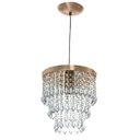 Ver imagem 2 de Kit 2 Lustre Pendente De Cristal Acrílico Manucrilic Cobre