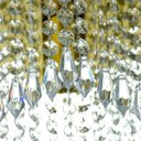 Ver imagem 4 de Kit 2 Lustre Pendente De Cristal Acrílico Manucrilic Dourado