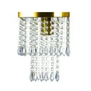 Ver imagem 2 de Lustre de Cristal Acrilico Marrycrilic Dourado