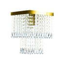 Ver imagem 3 de Lustre de Cristal Acrilico Marrycrilic Dourado