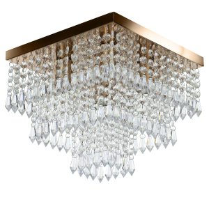 Lustre de Cristal Acrilico Sweetcrillic 30x30 Cobre Lindo