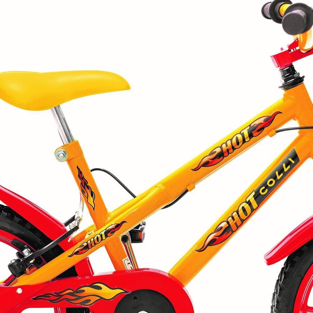 Bicicleta Infantil Aro 16 Amarela Menino Hot Colli Bikes - 2
