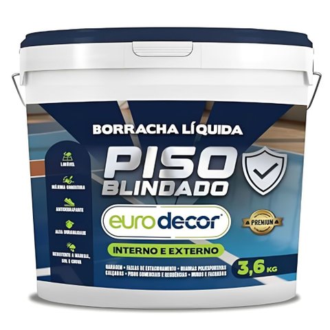 Borracha Liquida para Piso 3,6 Kilos Amarelo 03.01.01.2005 Eurodecor