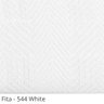 Persiana Horizontal - 1,50m Larg X 1,20m Alt - Alumínio 50mm com Fita Decorativa - Cor: Branca - Fit - 3
