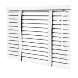 Persiana Horizontal - 1,50m Larg X 1,20m Alt - Alumínio 50mm com Fita Decorativa - Cor: Branca - Fit - 2