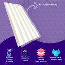 Ver imagem 2 de Papel De Parede Listras Bege e Branco Para Quartos e Sala Com Laminação