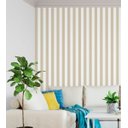Ver imagem 4 de Papel De Parede Listras Bege e Branco Para Quartos e Sala Com Laminação