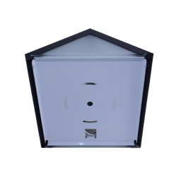 Luminária Arandela Alumínio E27 Parede/Muro com 4 Vidros Interna/Externa - 6226 - Branco Texturizado - 4