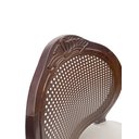 Ver imagem 4 de 5 Cadeira Medalhão Madeira Entalhada com Tela Telinha Palhinha