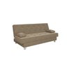 Sofá Cama 3 Lugares Napoli Móveis Digital - Veludo Areia - 1