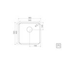 Ver imagem 3 de Cuba Tramontina Quadrum Undermount em Aço Inox com Acabamento Scotch Brite 34 U 34x40 Cm Tramontina