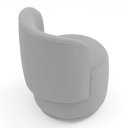 Ver imagem 5 de Poltrona Orgânica Decorativa Living Molly Bouclê Cinza Claro - Desk Design