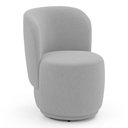 Ver imagem 1 de Poltrona Orgânica Decorativa Living Molly Bouclê Cinza Claro - Desk Design