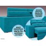 Sofá Pegasus 2,30M Assento Retrátil e Reclinável Velosuede Turquesa - NetSofás - 7