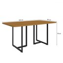 Ver imagem 4 de Mesa de Jantar 6 Lugares Imperatriz Preto/nature - Art Panta