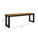 Ver imagem 3 de Mesa de Jantar 6 Lugares Imperatriz Preto/nature - Art Panta