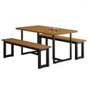 Ver imagem 2 de Mesa de Jantar 6 Lugares Imperatriz Preto/nature - Art Panta