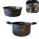 Ver imagem 4 de Panela Cozivapor Antiaderente 3,5l Grafite com Tampa Vidro