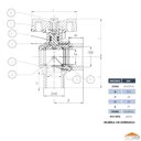 Ver imagem 3 de Registro Para Gás Tipo Esfera Angular 90°3/4 Mx F Ivm Italy