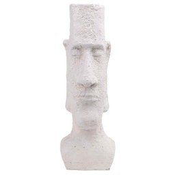 Escultura Decorativa Rosto de Resina 28cm - 1