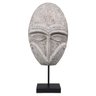 Escultura Decorativa Mascara Etnica de Resina 43cm - 1