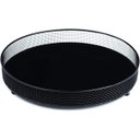 Ver imagem 1 de Bandeja Redonda Decorativa Espelhada Preto 20X4CM 11983 Mart
