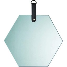 Espelho Hexagonal Fumê com Alça 27,5x26cm 12386 Mart - 1
