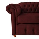 Ver imagem 1 de Conjunto c/ 2 Sofás Chesterfield Capitone Luis XV Vicenzo Bordo Couro Eco 2M / Decoracao, sala tv es