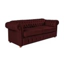 Ver imagem 2 de Conjunto c/ 2 Sofás Chesterfield Capitone Luis XV Vicenzo Bordo Couro Eco 2M / Decoracao, sala tv es
