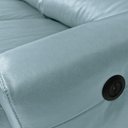 Ver imagem 6 de Sofá Sala de Cinema Elétrico Maldivas Reclinável Retrátil 4 Lugares 281cm Couro Azul Celeste G40 - G