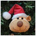 Ver imagem 2 de Enfeite Pendente para Árvore de Natal Ursinho 15cm 8 Unidades