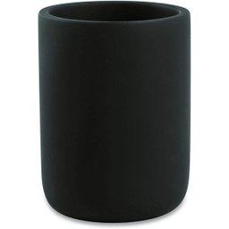 Cachepot Decorativo Copo em Cimento Preto 10cm 12217 Mart - 1