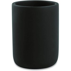 Cachepot Decorativo Copo em Cimento Preto 10cm 12217 Mart