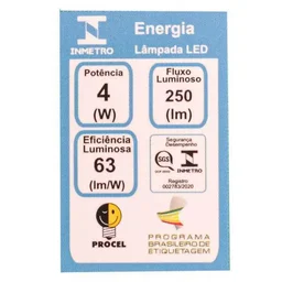 Lâmpada MR11 LED 4W 3000k Dimerizavel Bivolt Bella LP215C - 4