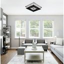 Ver imagem 1 de Plafon Quadrado Cristal 35cm LED 32W 6000K Bivolt