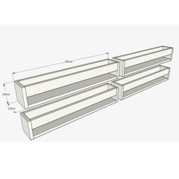 Prateleira para Livros Infantil Montessoriano 60cm - 4 peças - 2