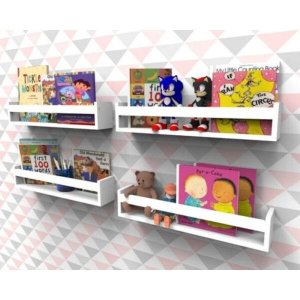 Prateleira para Livros Infantil Montessoriano 60cm - 4 peças